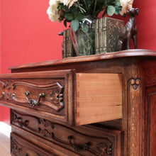 Load image into Gallery viewer, x SOLD Antique French Chest of Drawers, Oak 3 Drawer Hall Cabinet, Foyer Chest Drawers B10572