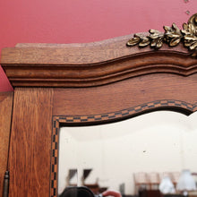 Load image into Gallery viewer, x SOLD Dressing Table, Antique French Oak and Bevelled Mirror Dressing Table Dresser B10469