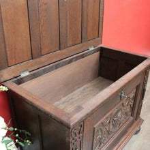 Load image into Gallery viewer, x SOLD Antique French Coffer French Oak Blanket Box Lift Lid Storage Trunk Coffee Table B10568