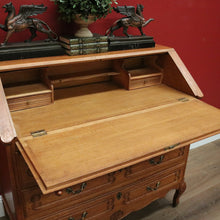 Load image into Gallery viewer, x SOLD Antique French Chest of Drawers Desk, 3 Drawer Writing Bureau Office Desk Chest B10712