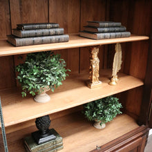 Load image into Gallery viewer, x SOLD Vintage China Cabinet, French Bookcase, Oak 4 Door Display Cabinet Chest. B10212