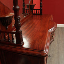 Load image into Gallery viewer, x SOLD Antique English Sideboard, Walnut Mirror Back Sideboard Cabinet Cupboard. B9875
