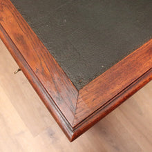 Load image into Gallery viewer, x SOLD Antique French Oak and Leather Office Desk, 4 Drawer Office Desk with Turned Leg B10722
