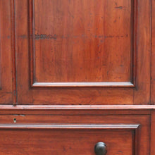 Load image into Gallery viewer, x SOLD Antique Australian Cedar Gentleman's Press, 2 Door Wardrobe Blanket Box Base B10741