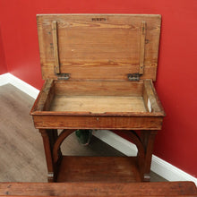 Load image into Gallery viewer, x SOLD Antique French Marriage Celebrant Desk and Bench Seat Wedding Desk and Chair Set B10140