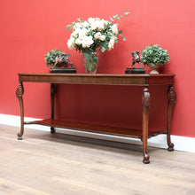 Load image into Gallery viewer, x SOLD Antique French Walnut Hall Table, Sofa Table, Foyer Entry Table, Tier to Base B10647