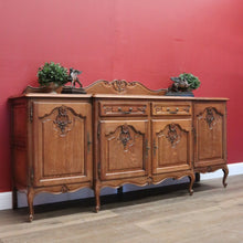 Load image into Gallery viewer, x SOLD Antique French Sideboard French Oak Breakfront 4 Door Sideboard Cabinet Cupboard B10946
