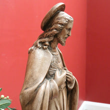 Load image into Gallery viewer, x SOLD Vintage Sacred Heart of Jesus Statue, Italian Depose Statue of Jesus Christ B10656