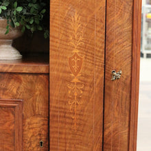 Load image into Gallery viewer, x SOLD Antique English Credenza Antique Burr Walnut and Marble Mirror Back Sideboard B10678