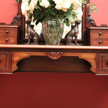 Load image into Gallery viewer, x SOLD Antique Dressing Table, Heal and Son Mirror Back Dressing Table, Trinket Drawers B11066