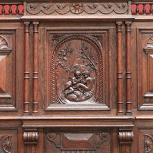 Load image into Gallery viewer, x SOLD Antique French Hall Seat, French Gothic Carved Blanket Box Bench Seat Hall Chair B10154