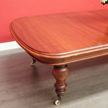 Load image into Gallery viewer, x SOLD Antique Australian Cedar 2 Leaf Extension Table Australian Cedar Kitchen Table. B10276