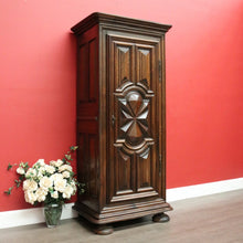 Load image into Gallery viewer, x SOLD Antique French Linen Press, Armoire Wardrobe.  Single Door Pantry Broom Cupboard B10162