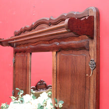 Load image into Gallery viewer, x SOLD Antique French Oak Hall Stand, Mirror Back Hall Tree Coat Rack. Umbrella Stand. B9825