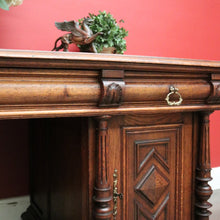 Load image into Gallery viewer, x SOLD Antique French Oak Office Desk, French Twin Pedestal Desk, 3 Drawer Desk in Oak. B10255