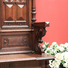 Load image into Gallery viewer, x SOLD Antique French Hall Seat, French Gothic Carved Blanket Box Bench Seat Hall Chair B10154