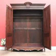 Load image into Gallery viewer, Antique French Oak Cloak Cabinet, French Armoire, Hall Cabinet, Wardrobe, Press B10593