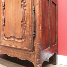 Load image into Gallery viewer, Antique French Cherrywood 2 Door 19th Century Glass Door Bookcase China Cabinet B10700