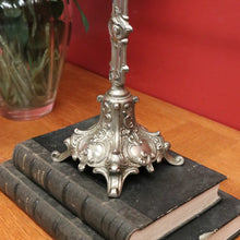 Load image into Gallery viewer, x SOLD Antique Vintage Crucifix, Free Standing Cross, Jesus on Cross Silver Plate Cross B10903