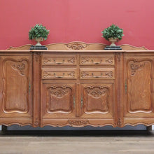 Load image into Gallery viewer, x SOLD Antique French Oak Sideboard, 4 Drawer 4 Door Sideboard Buffet Cabinet Servery B10871