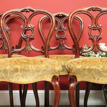 Load image into Gallery viewer, x SOLD Antique Dining Chairs, Set of 4 Antique Kitchen Chairs, English Mahogany Chairs B10311