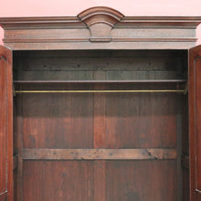 Load image into Gallery viewer, Antique French Oak Cloak Cabinet, French Armoire, Hall Cabinet, Wardrobe, Press B10593