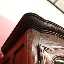 Load image into Gallery viewer, Antique French Cherrywood 2 Door 19th Century Glass Door Bookcase China Cabinet B10700