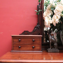 Load image into Gallery viewer, x SOLD Antique Dressing Table, Heal and Son Mirror Back Dressing Table, Trinket Drawers B11066