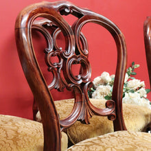 Load image into Gallery viewer, x SOLD Antique Dining Chairs, Set of 4 Antique Kitchen Chairs, English Mahogany Chairs B10311