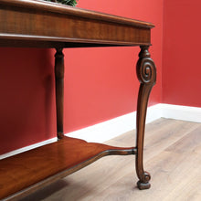 Load image into Gallery viewer, x SOLD Antique French Walnut Hall Table, Sofa Table, Foyer Entry Table, Tier to Base B10647