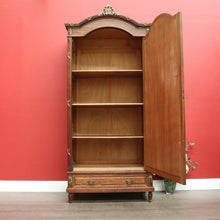 Load image into Gallery viewer, x SOLD Antique French Wardrobe, Armoire, Blind Bookcase, Linen Press.  Oak, Gilt Brass and Bevelled Mirror. B10532