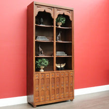Load image into Gallery viewer, x SOLD Vintage Drexel, Van Treight Bookcase Cabinet, Gothic Style Display Cupboard. B10289
