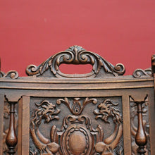 Load image into Gallery viewer, x SOLD Antique French Walnut and Cane Dining Chairs, Carved back Kitchen Chairs B10520