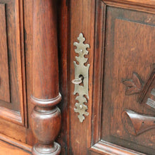 Load image into Gallery viewer, x SOLD Antique French Oak Sideboard, 2 Drawer Sideboard TV Cabinet Unit Hall Cupboard B10541