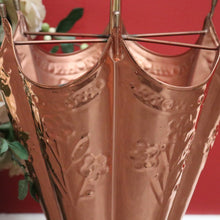 Load image into Gallery viewer, x SOLD Antique French 1960's Umbrella Holder, Copper Brass for Walking Stick Umbrellas. B9980
