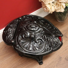 Load image into Gallery viewer, SALE Antique French Cast Iron Coal Scuttle, Magazine Rack or Holder, Kindling Box B10736
