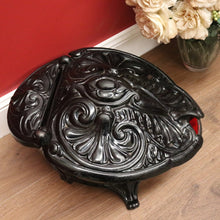 Load image into Gallery viewer, Antique French Cast Iron Coal Scuttle, Magazine Rack or Holder, Kindling Box B10736