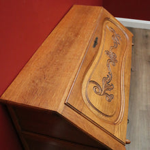 Load image into Gallery viewer, x SOLD Antique French Chest of Drawers Desk, 3 Drawer Writing Bureau Office Desk Chest B10712