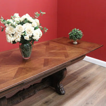 Load image into Gallery viewer, x SOLD Vintage French Dining Table 2 Leaves, French Oak 2 Leaf Extension Kitchen Table B10758