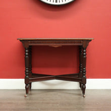 Load image into Gallery viewer, x SOLD Antique English Hall Table, English Walnut Cross Stretcher Lounge, Sofa Table. B10405