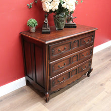 Load image into Gallery viewer, x SOLD Antique French Chest of Drawers, 3 Drawer Hall Cabinet Living Room Cabinet Chest B10683