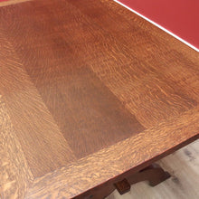 Load image into Gallery viewer, x SOLD Antique French Oak Table, Foyer Entry Table, Desk. Cross Pedestal Dining Table B10561