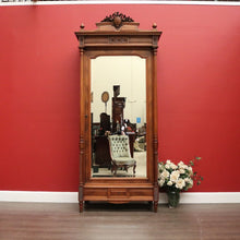 Load image into Gallery viewer, Antique French Walnut and Bevelled Glass Door Bookcase Display China Cabinet