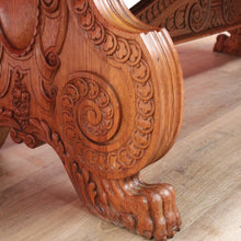 Load image into Gallery viewer, x SOLD Antique French Refectory Table, Twin Pedestal Kitchen or Dining Table, Oak Table B11135