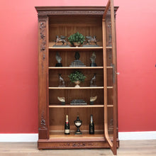 Load image into Gallery viewer, x SOLD Antique French Walnut Bookcase, French Linen Press or Walnut China Cabinet Glass B11111