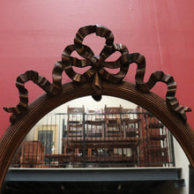 Load image into Gallery viewer, x SOLD Antique French Mirror, Oval hall Bedroom Mirror with Ribbon Bows to the Top B10657