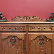 Load image into Gallery viewer, x SOLD Antique French Sideboard French Oak Breakfront 4 Door Sideboard Cabinet Cupboard B10946