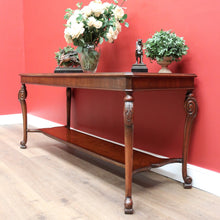 Load image into Gallery viewer, x SOLD Antique French Walnut Hall Table, Sofa Table, Foyer Entry Table, Tier to Base B10647
