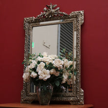 Load image into Gallery viewer, x SOLD Antique French Wall Mirror, Gilt Timber and Gesso Frame. Bird, Torch, Quiver B11179