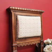 Load image into Gallery viewer, x SOLD Pair of Chairs, Church Hall Chairs, Antique French Walnut and Fabric Chairs. B10372